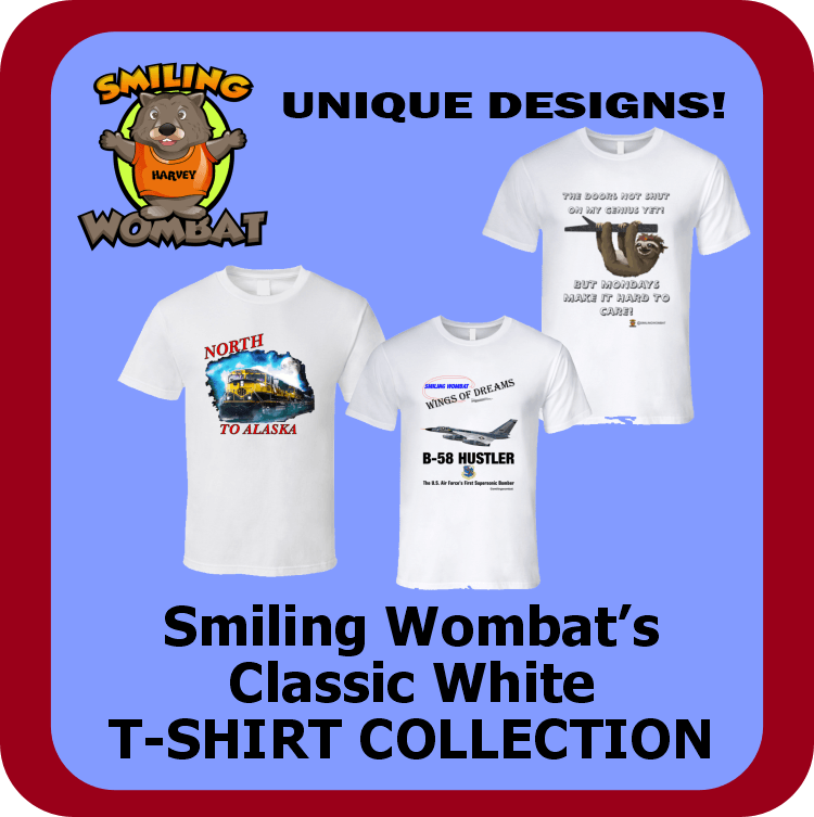 Smiling Wombat - Classic White T-Shirts - Smiling Wombat