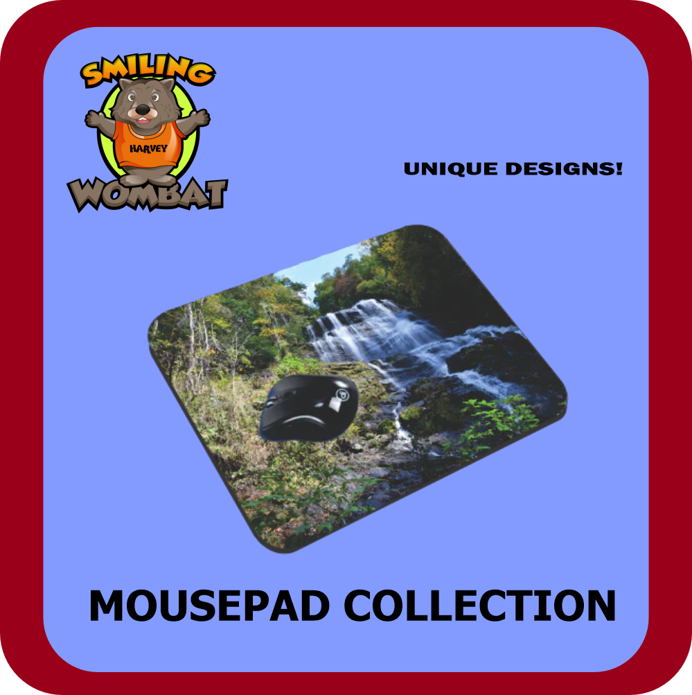 Mousepads - From Harvey the "Smiling Wombat" Collection - Smiling Wombat