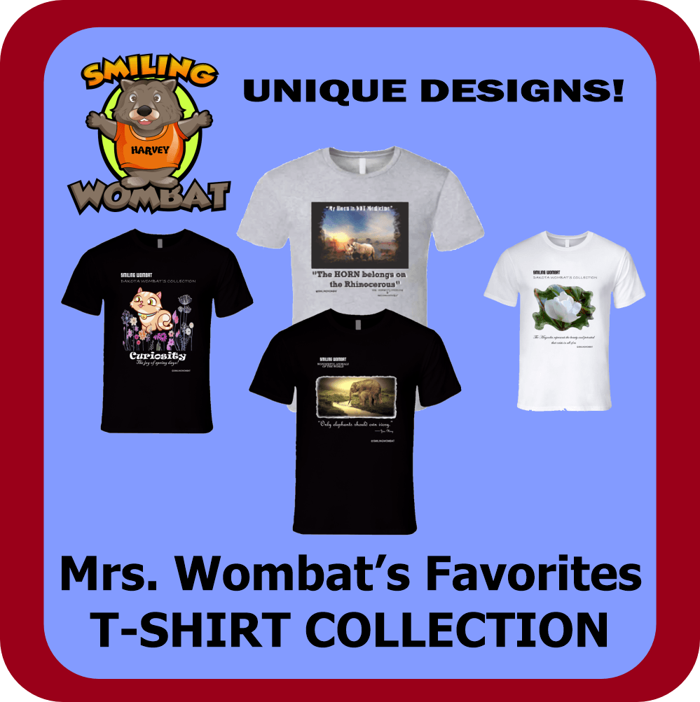 Mrs. Wombat's Tee Collection - Smiling Wombat