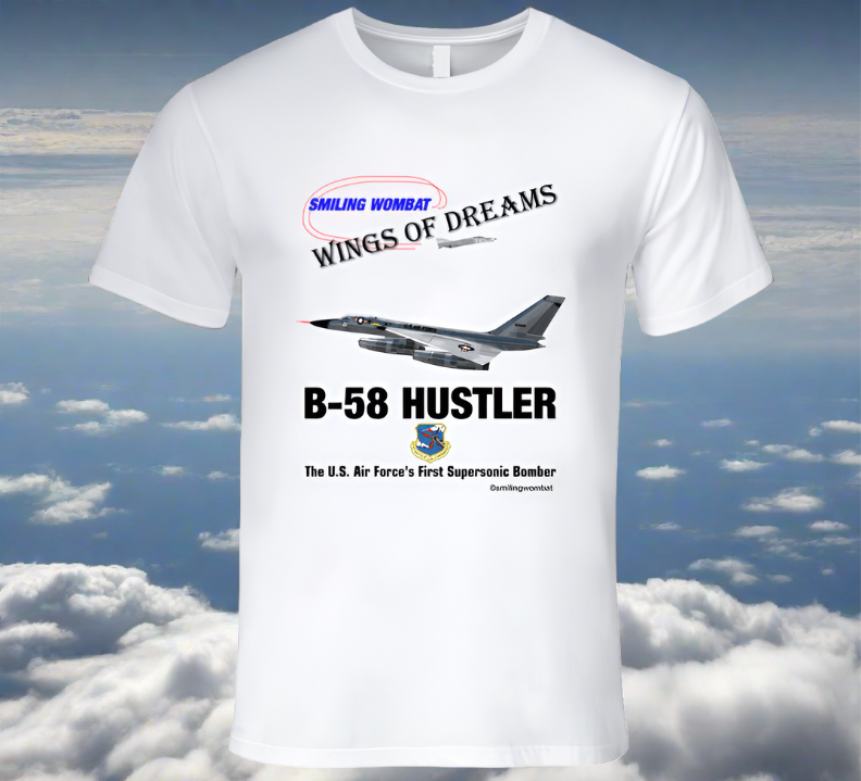 B58 Hustler Bomber T Shirt T-Shirt Smiling Wombat
