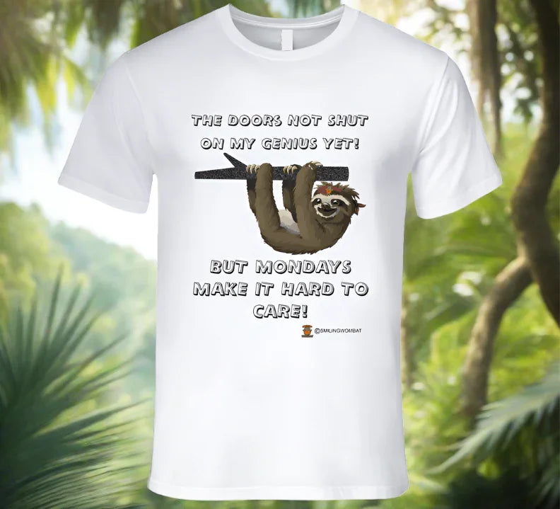 Mondays Get Me Down - Harvey's Friend the "Sloth" Doesn't Like Mondays - Classic White T-Shirt - Shopify