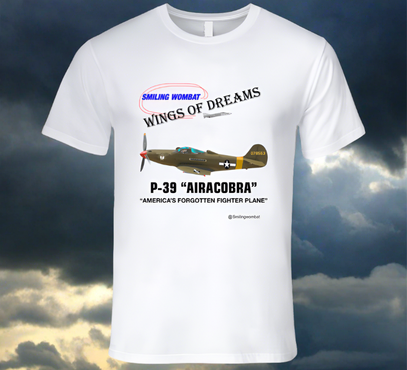 Bell Airacobra - P39 WW2 Fighter - Classic White T-Shirt Collection - Shopify