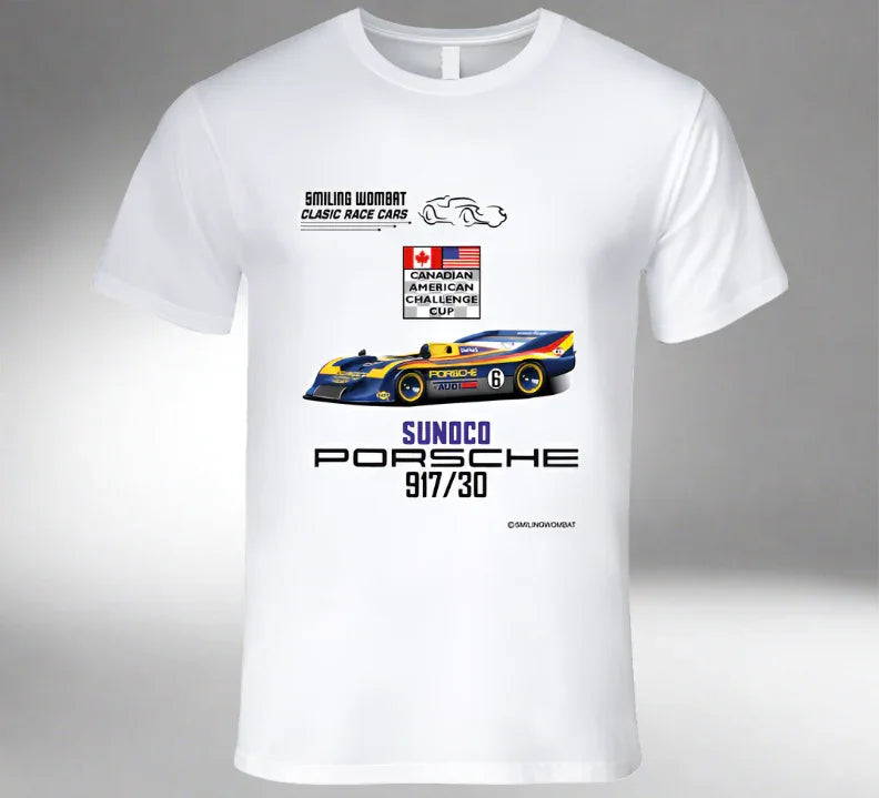 Mark Donohue Porsche 917 30 - Can-Am Killer - Classic White Shirt Collection - Shopify