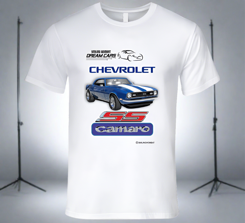 Camaro SS - Classic Chey Pony Car - Classic White T-Shirt Collection - Shopify
