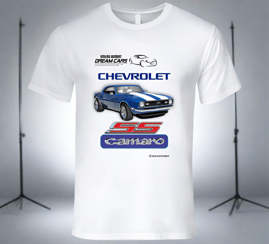 Camaro SS - Classic Chey Pony Car - Classic White T-Shirt Collection - Shopify