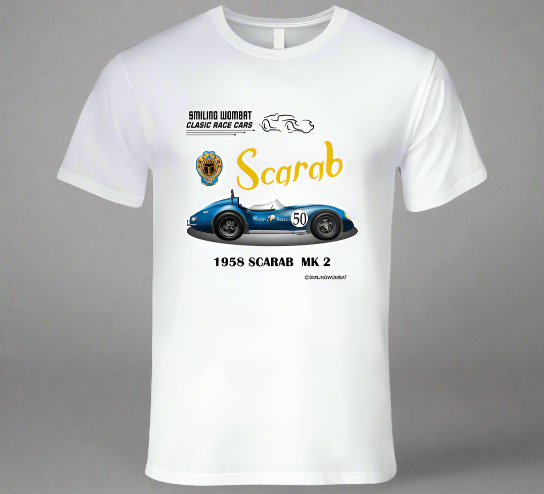 The Reventlow Scarab -Classic American Sports Racer - T-Shirts and Sweats - Smiling Wombat