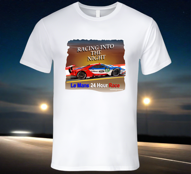 Racing Into The Night T Shirt T-Shirt Smiling Wombat