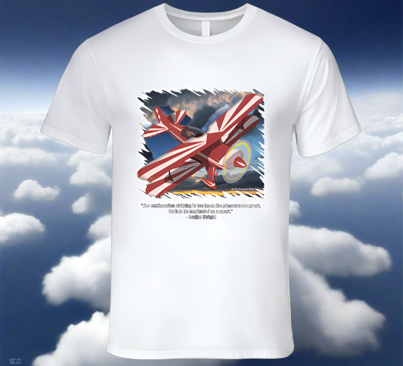 Joy and Exhilaration of Flying Classic White T-Shirt Collection - Smiling Wombat