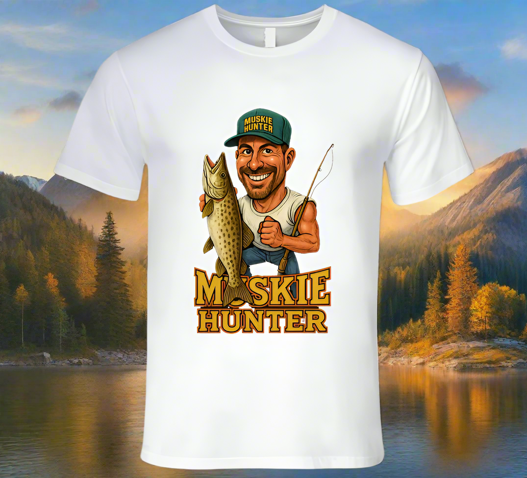 Muskie Hunter Vintage Retro Caricature Shirt Collection - Shopify