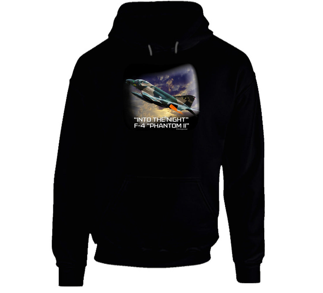 “Supersonic jet hoodie with dramatic night scene”