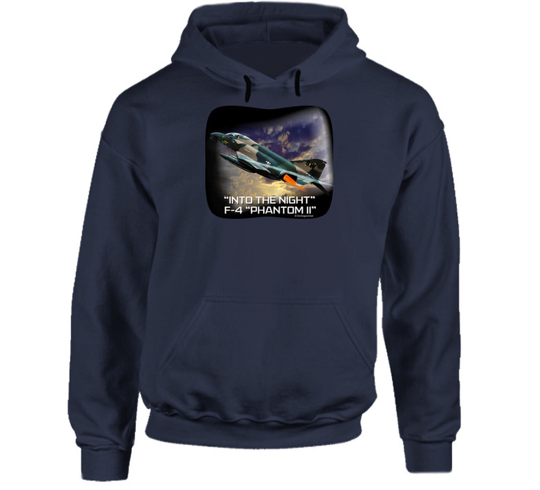 “Supersonic jet hoodie with dramatic night scene”