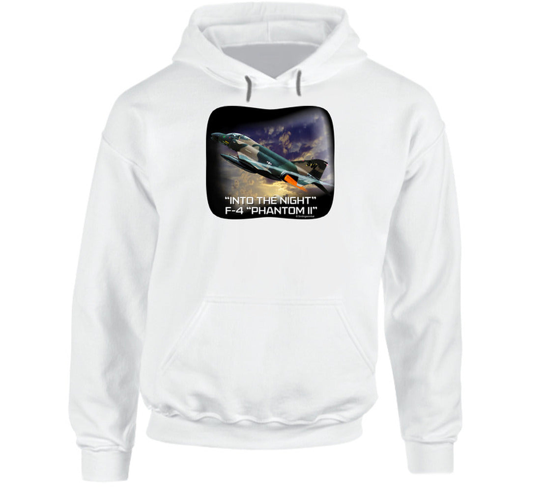 “Supersonic jet hoodie with dramatic night scene”