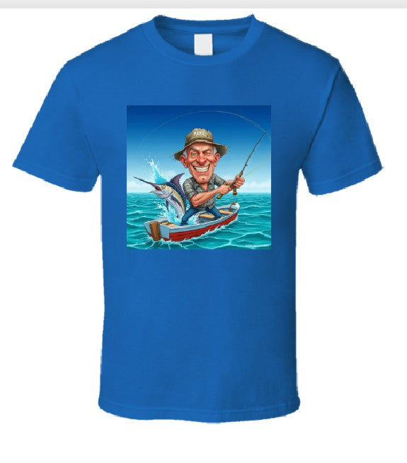 Mike The Fisherman T Shirt T-Shirt Smiling Wombat