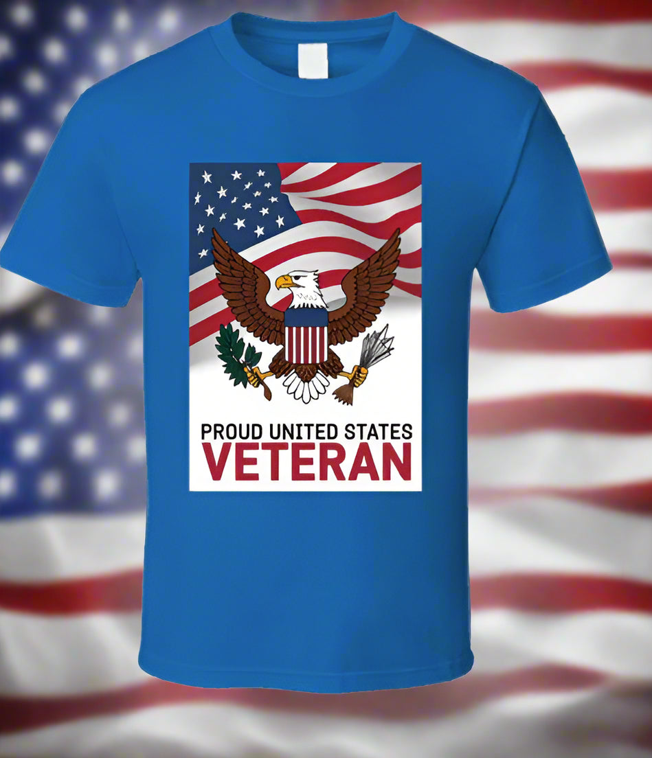 Proud Us Veteran T Shirt T-Shirt Smiling Wombat