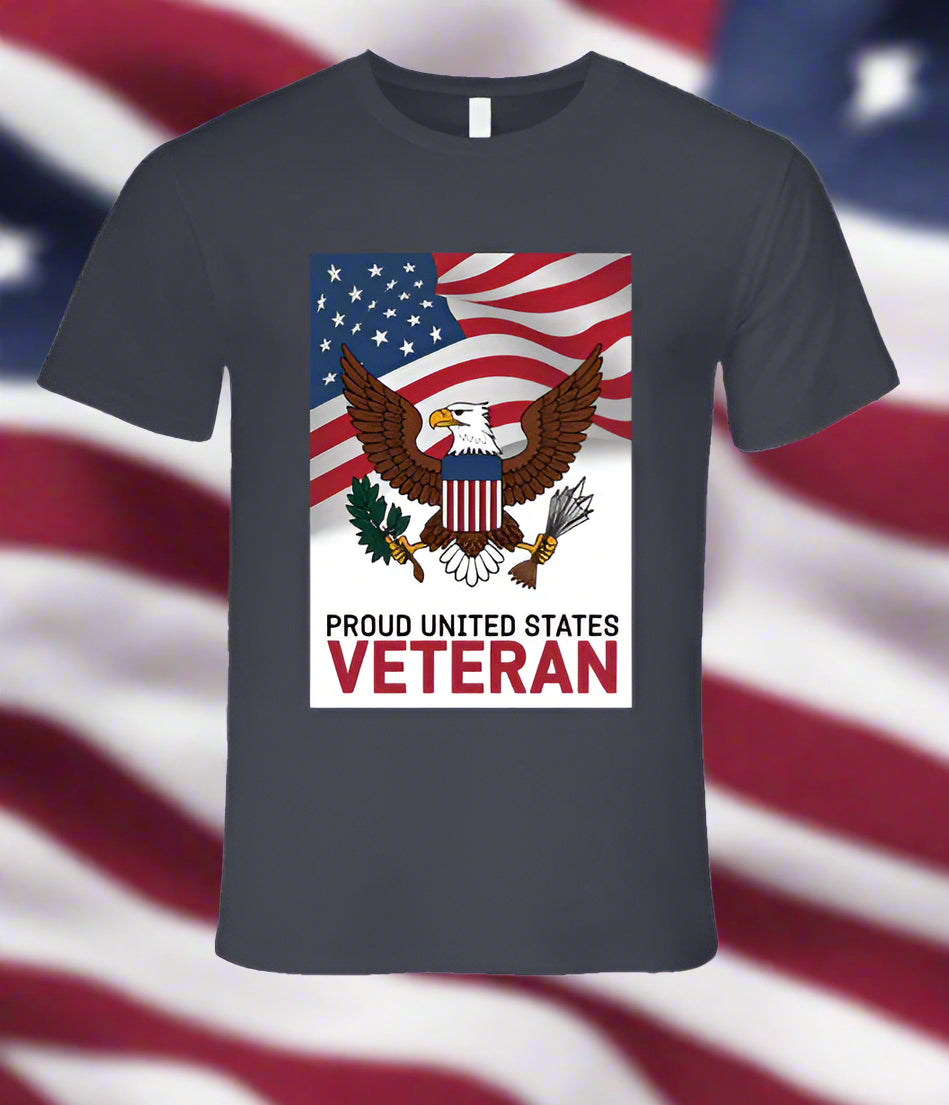 Proud Us Veteran T Shirt T-Shirt Smiling Wombat