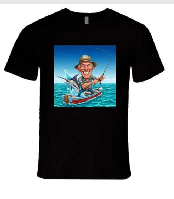 Mike The Fisherman T Shirt T-Shirt Smiling Wombat