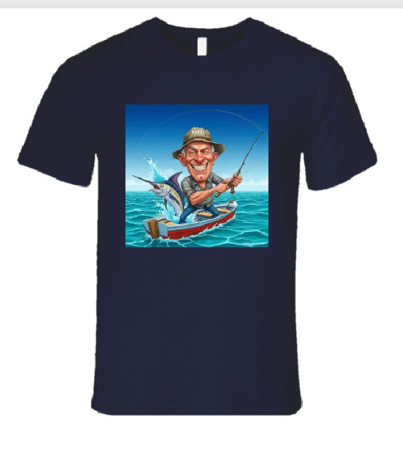 Mike The Fisherman T Shirt T-Shirt Smiling Wombat