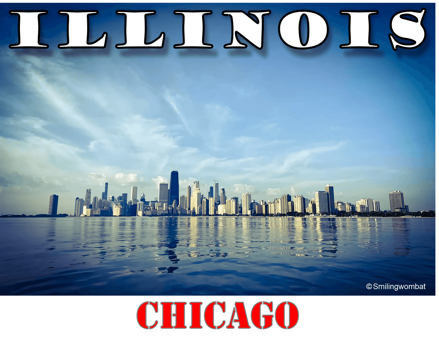 Illinois T- Shirt - Part of the State Collection by Smiling Wombat - Shopify