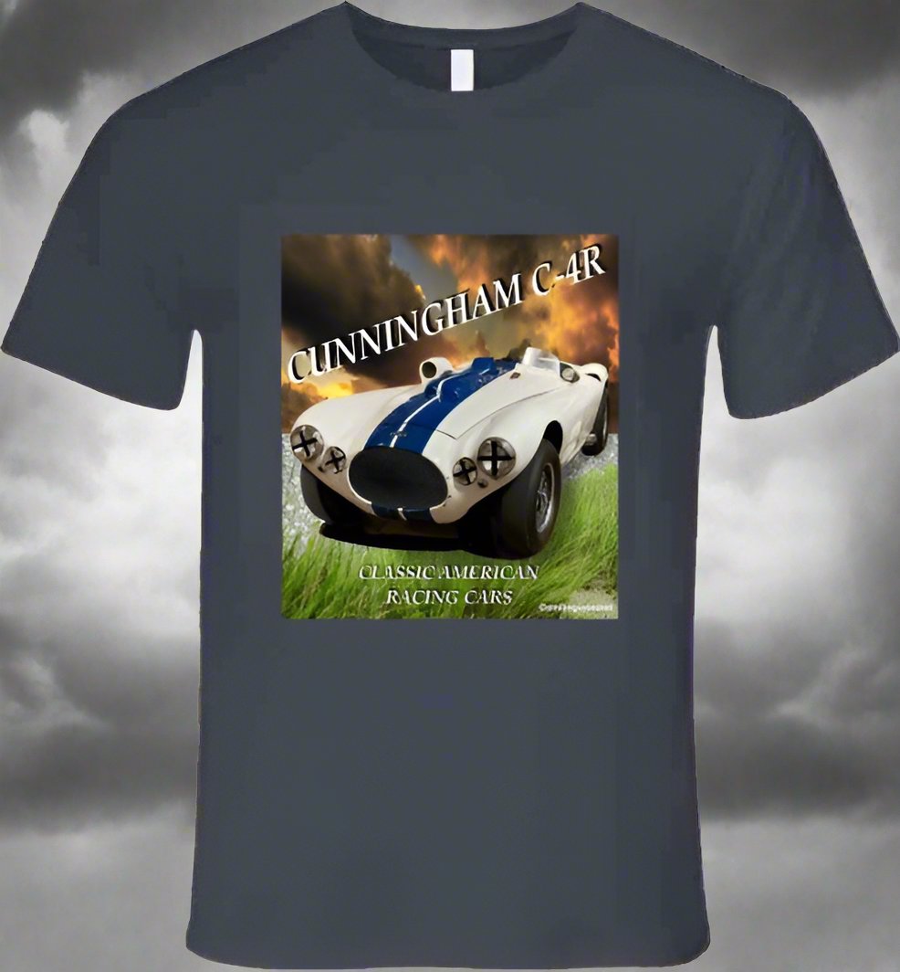 Cunningham C-4R - Famous Classic American Sports Racer - Shirt Collection - Smiling Wombat