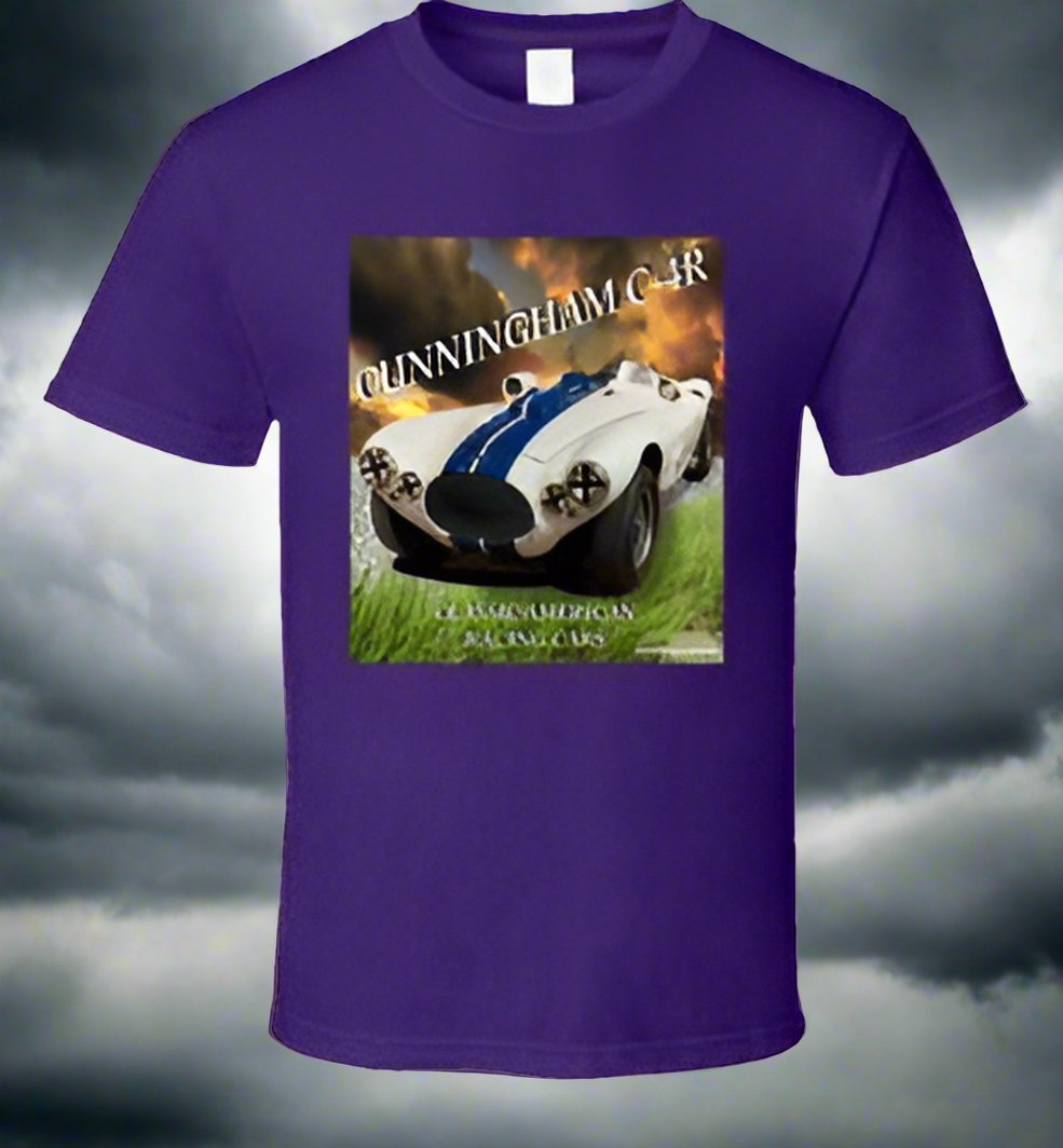 Cunningham C-4R - Famous Classic American Sports Racer - Shirt Collection - Smiling Wombat