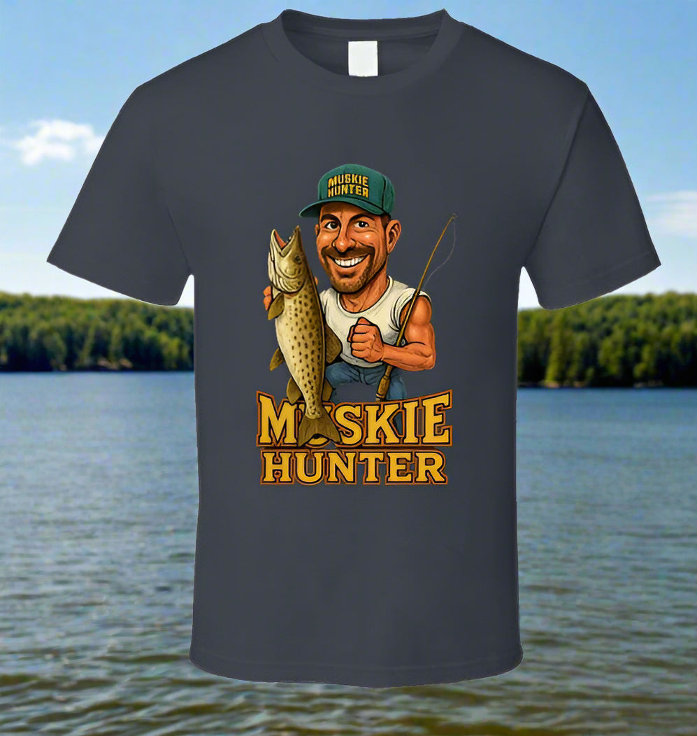 Muskie Hunter Vintage Retro Caricature Shirt Collection - Shopify