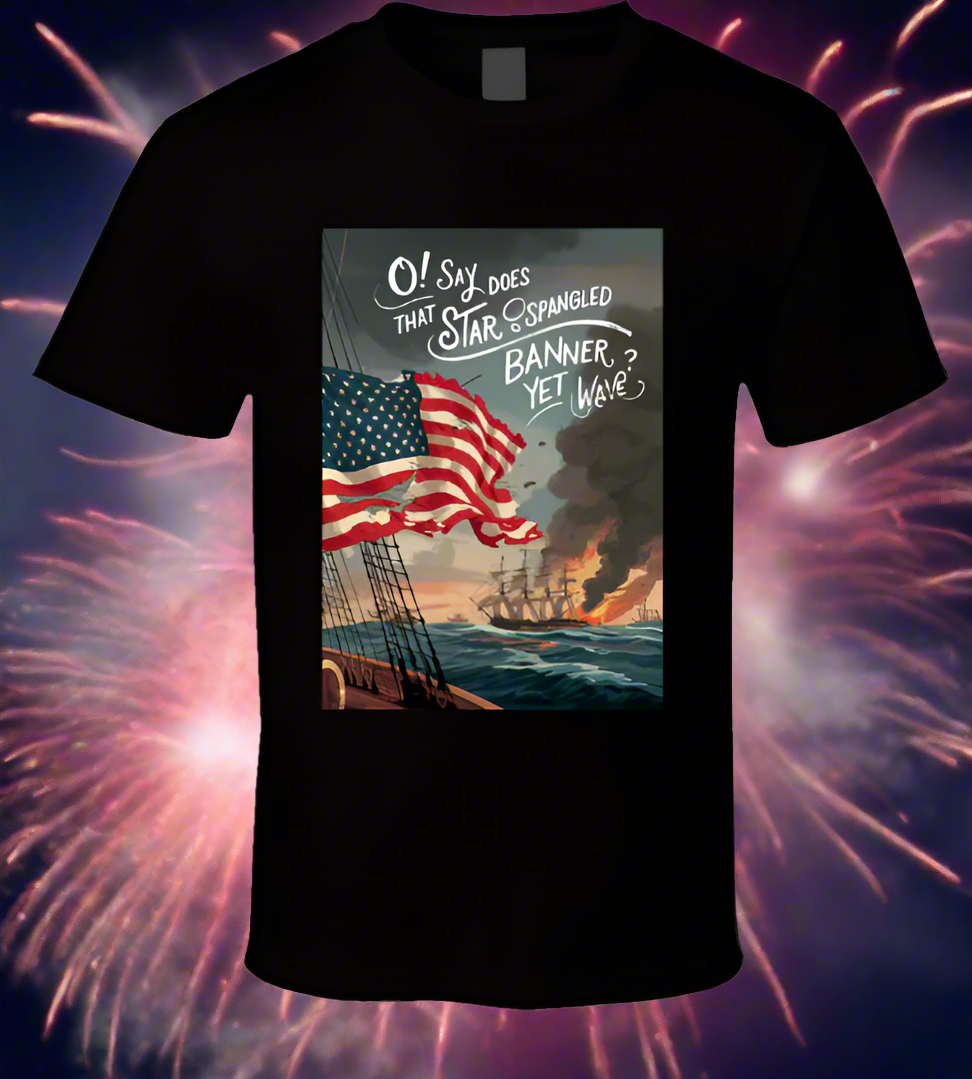 Revolutionary War U.S. Flag Shirt Collection T-Shirt Smiling Wombat