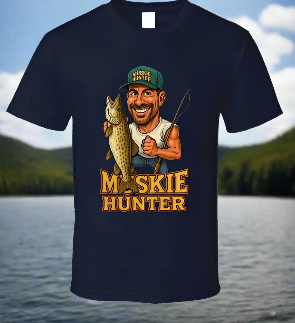 Muskie Hunter Vintage Retro Caricature Shirt Collection - Shopify