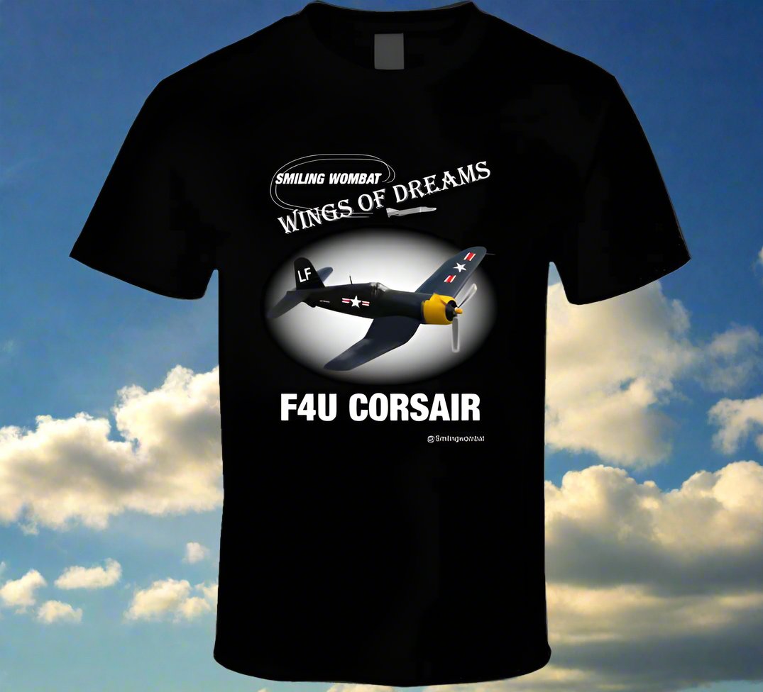 Corsair Famous WW2 Fighter shirt collection T-Shirt Smiling Wombat