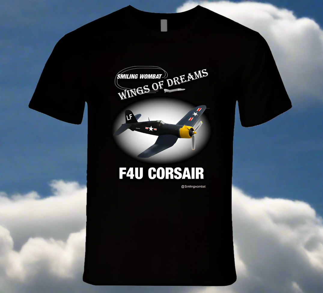 Corsair Famous WW2 Fighter shirt collection T-Shirt Smiling Wombat