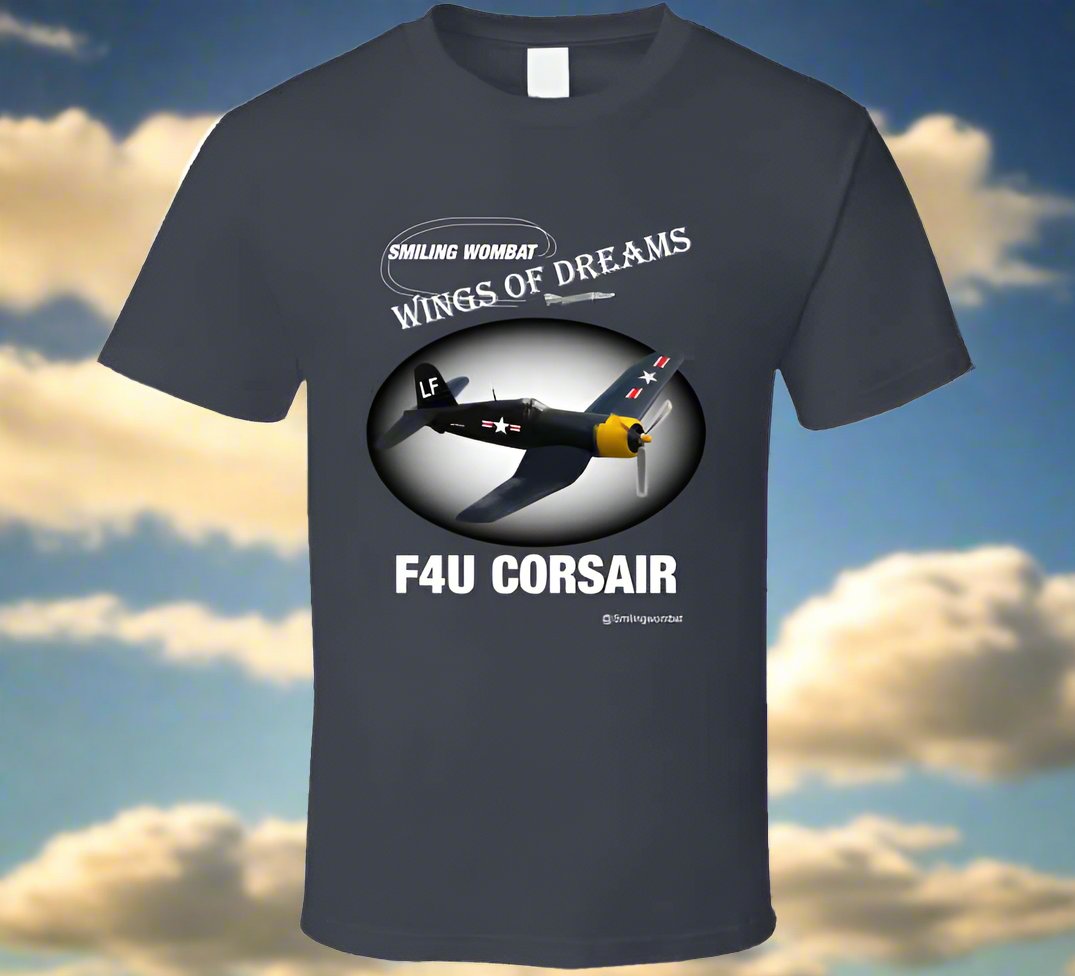 Corsair Famous WW2 Fighter shirt collection T-Shirt Smiling Wombat