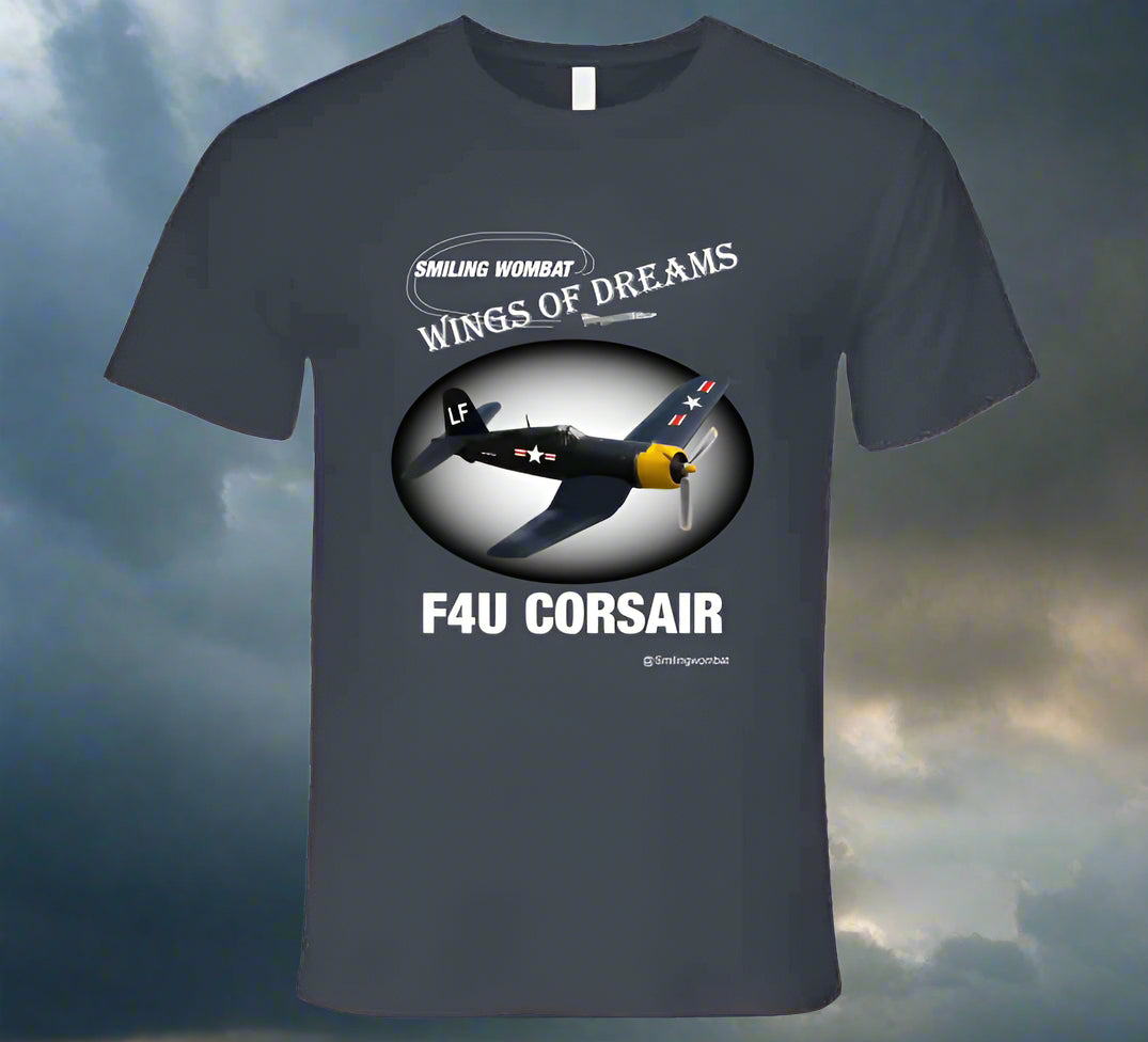Corsair Famous WW2 Fighter shirt collection T-Shirt Smiling Wombat