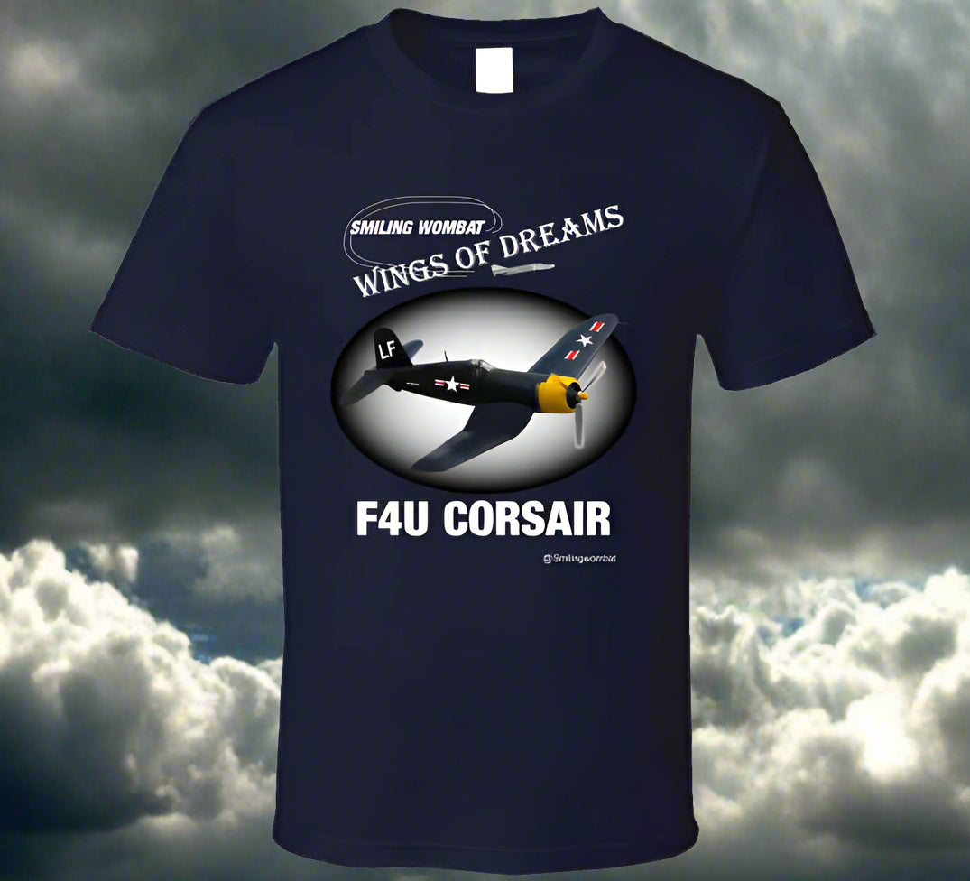 Corsair Famous WW2 Fighter shirt collection T-Shirt Smiling Wombat