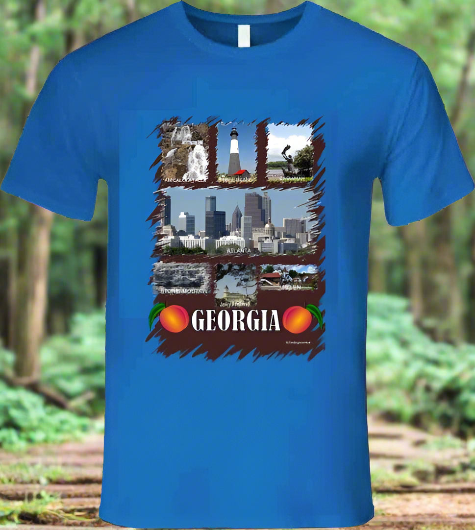 Georgia T- Shirt - Part of the State Collection by Smiling Wombat - Shopify