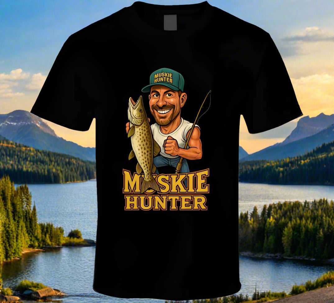 Muskie Hunter Vintage Retro Caricature Shirt Collection - Shopify