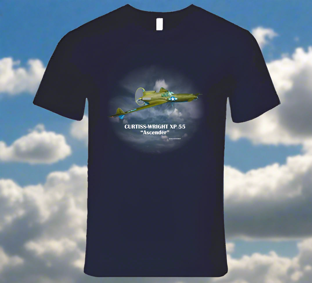 Curtiss-Wright XP 55 "Ascender" Aircraft Shirt Collection - Shopify