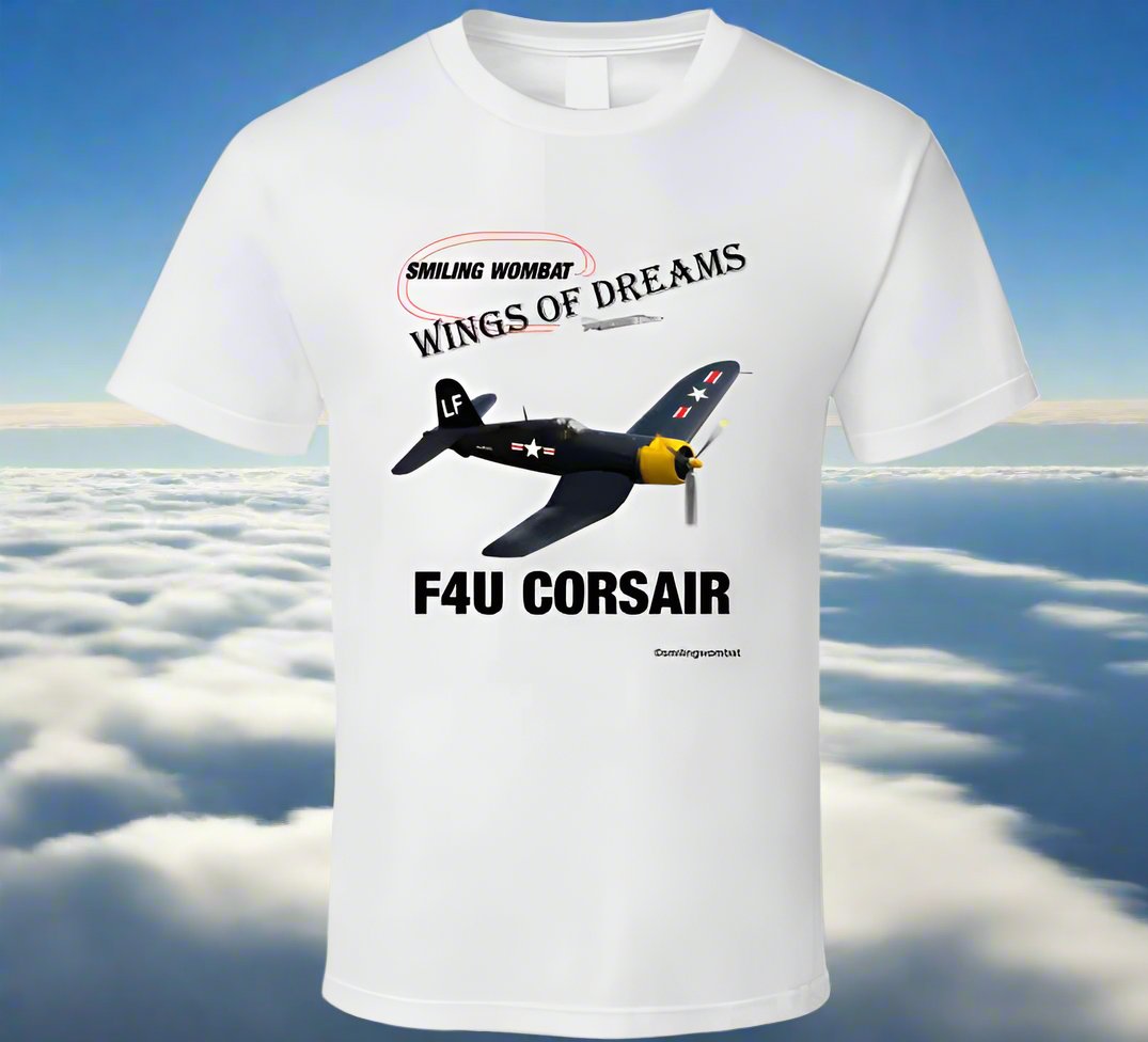 New Corsair White T Shirt T-Shirt Smiling Wombat