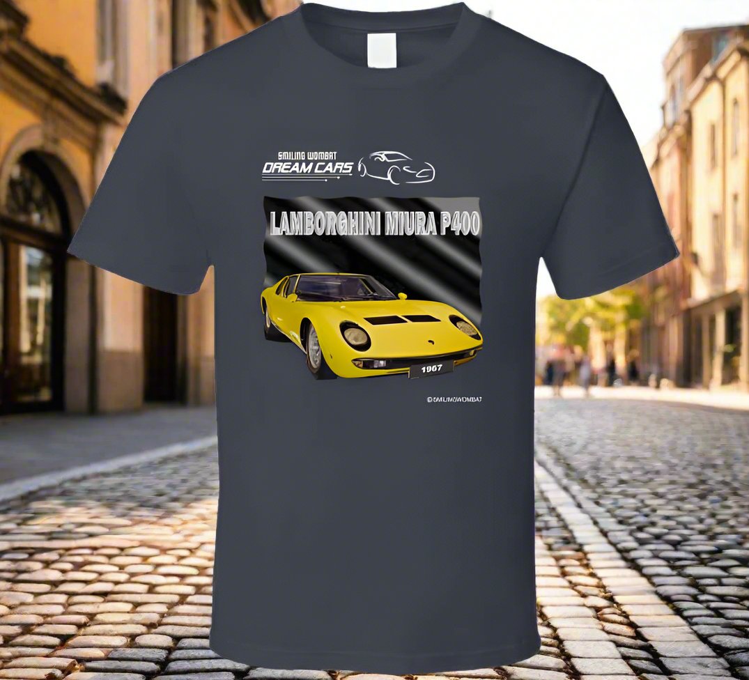 Miura The Worlds First Super Car - T-shirt Collection - Shopify