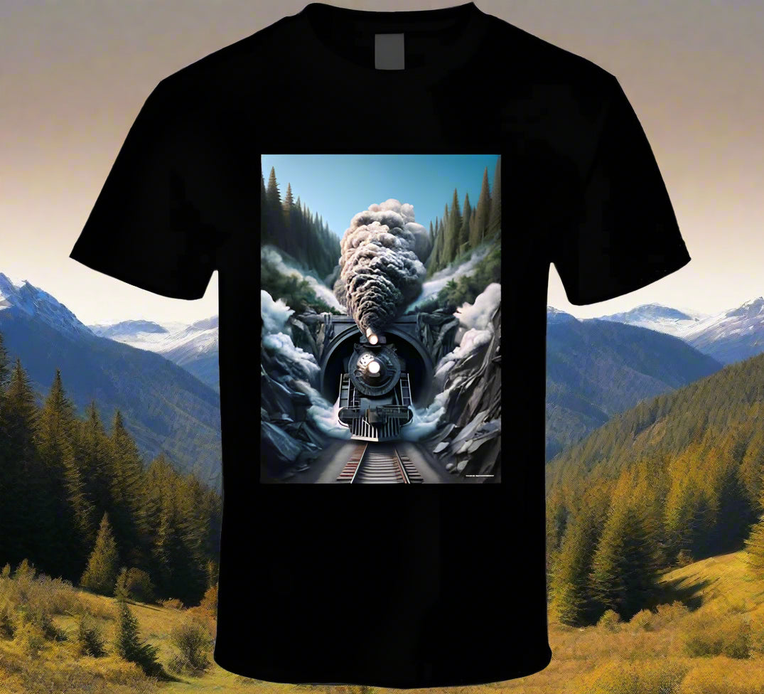 Light At The End Of The Tunnel T Shirt T-Shirt Smiling Wombat
