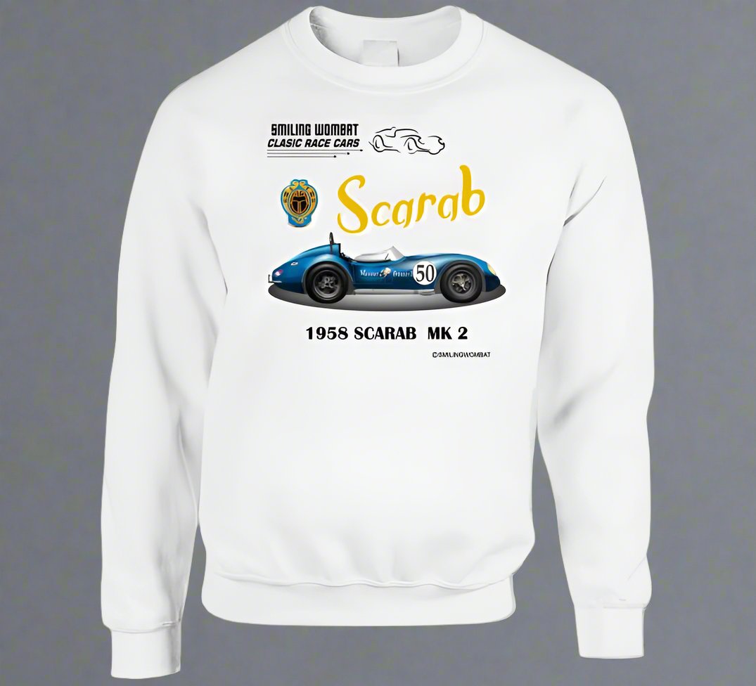 The Reventlow Scarab -Classic American Sports Racer - T-Shirts and Sweats - Smiling Wombat