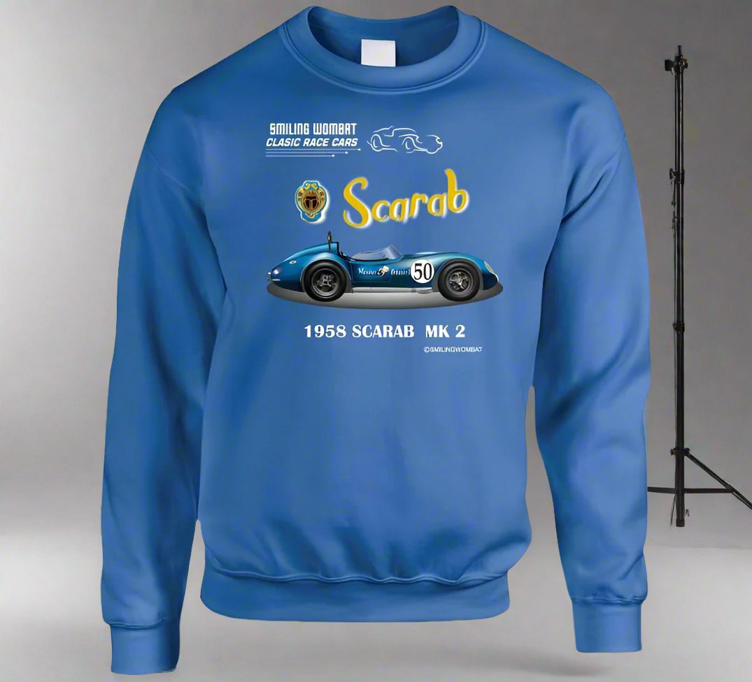 The Reventlow Scarab -Classic American Sports Racer - T-Shirts and Sweats - Smiling Wombat