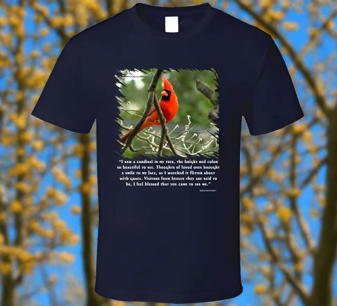 Red Cardinal Shirt Collection - Smiling Wombat