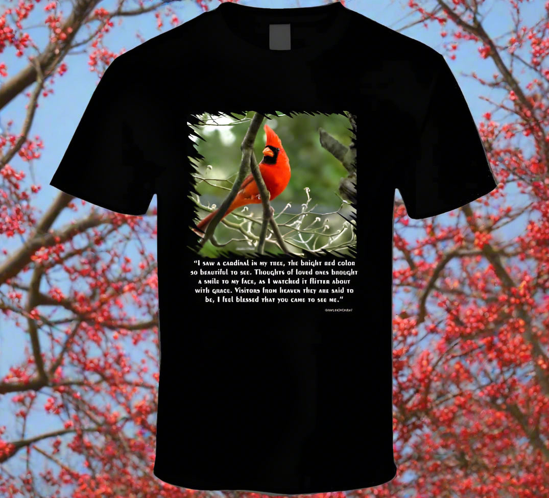 Red Cardinal Shirt Collection - Smiling Wombat