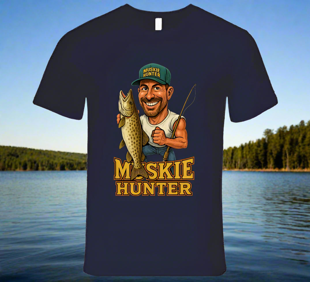 Muskie Hunter Vintage Retro Caricature Shirt Collection - Shopify