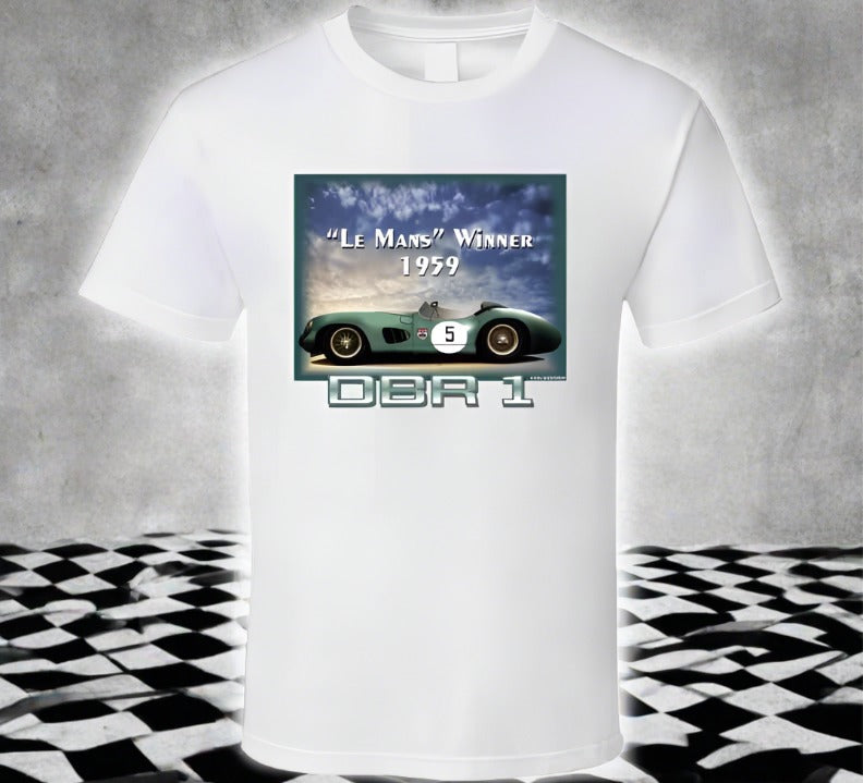 DBR1 1959 Le Mans Winner Classic White Shirt - Smiling Wombat