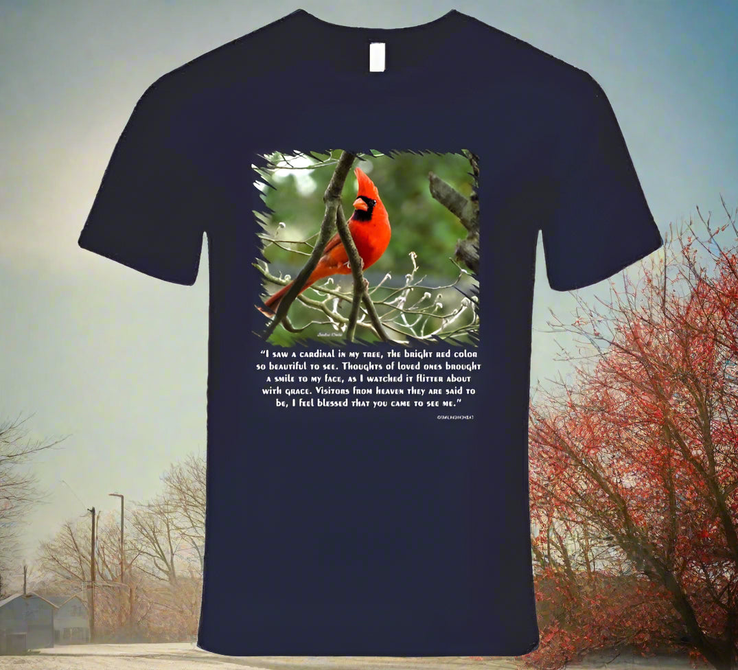 Red Cardinal Shirt Collection - Smiling Wombat