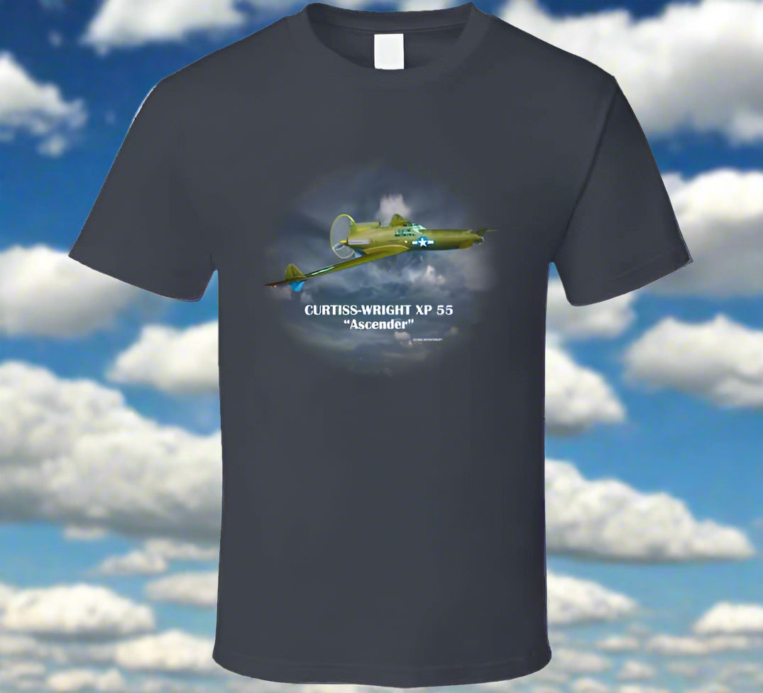 Curtiss-Wright XP 55 "Ascender" Aircraft Shirt Collection - Shopify