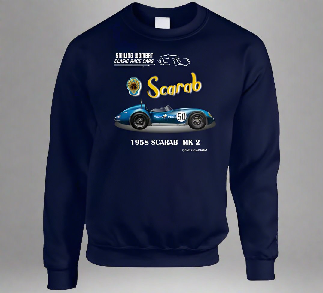 The Reventlow Scarab -Classic American Sports Racer - T-Shirts and Sweats - Smiling Wombat