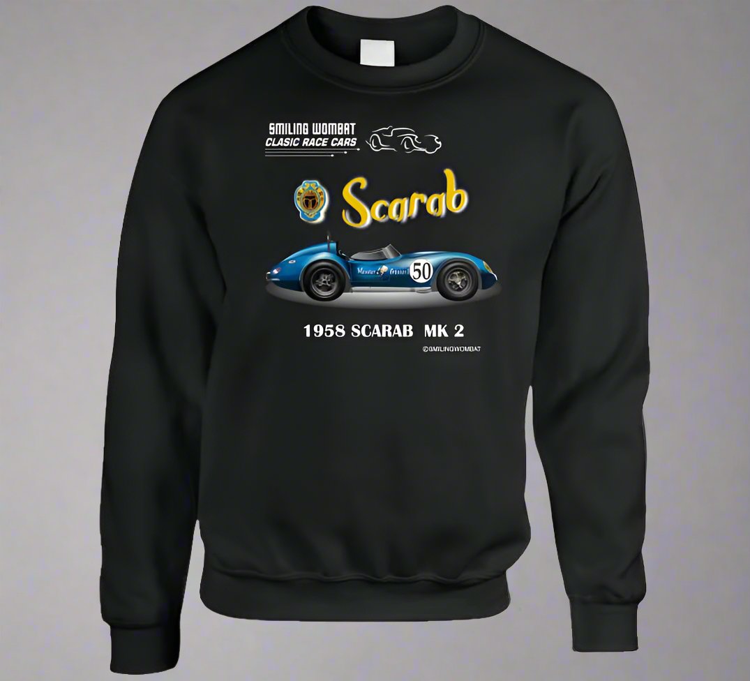 The Reventlow Scarab -Classic American Sports Racer - T-Shirts and Sweats - Smiling Wombat