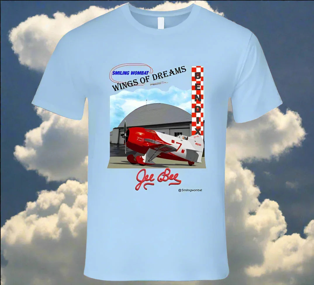Bee Gee Air Racer - Super Sportster - Racing Plane - Shirts T-Shirt Smiling Wombat