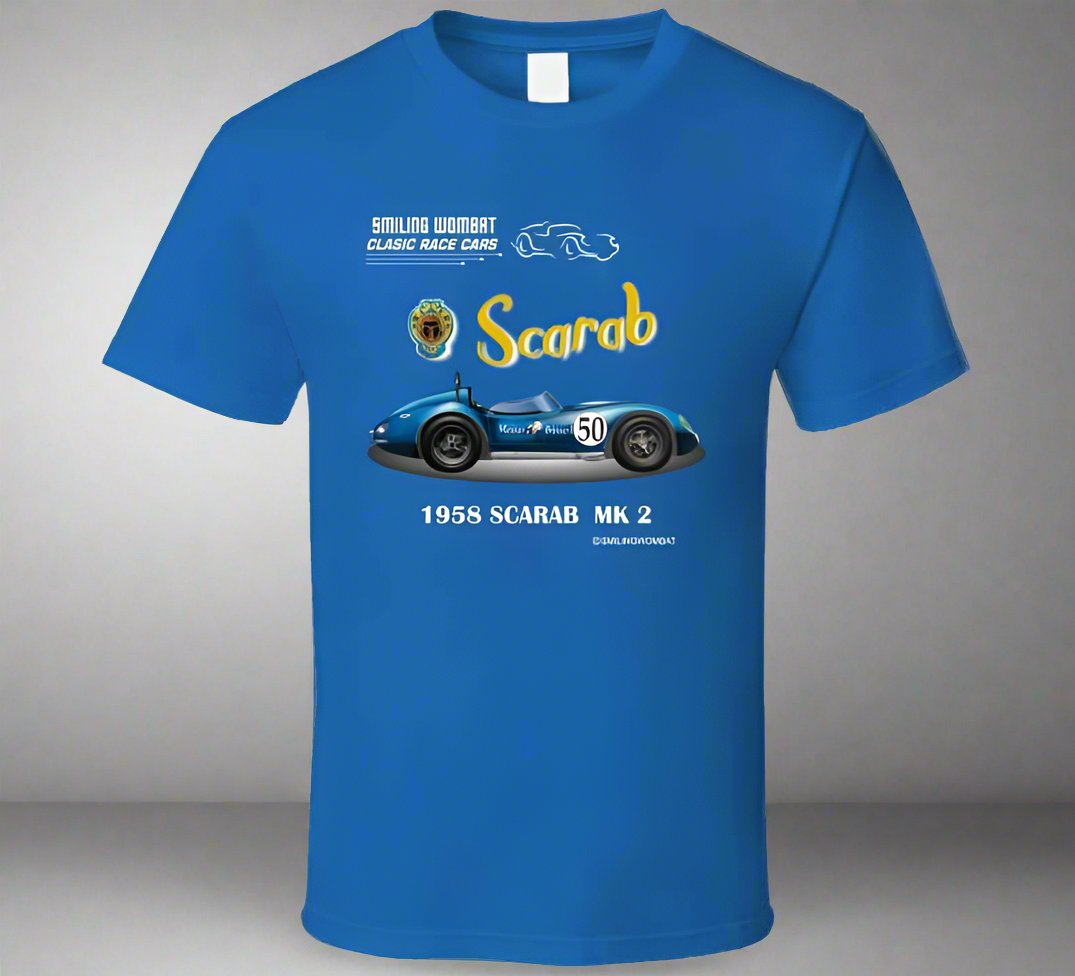 The Reventlow Scarab -Classic American Sports Racer - T-Shirts and Sweats - Smiling Wombat